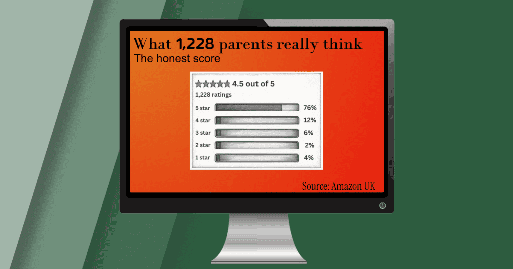 HelloBaby HB6550 Amazon UK ratings — 4.5 out of 5 from 1,228 reviews with star breakdown